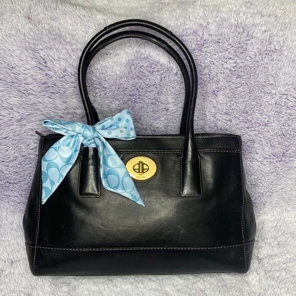 COACH GENUINE LEATHER MADELINE BAG with TWILLY - Picture 1 of 16